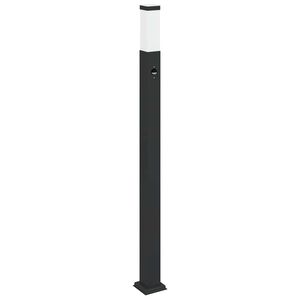 vidaXL anduriga postvalgusti 110 cm must IP44