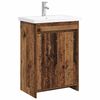 vidaXL Vannitoa m&ouml;&ouml;bleset Vana puit 81 x 40 x 84,5 cm Tehispuit