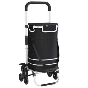 vidaXL Ostuk&auml;ru Must 47 x 39 x 100,5 cm Oxfordi kangas