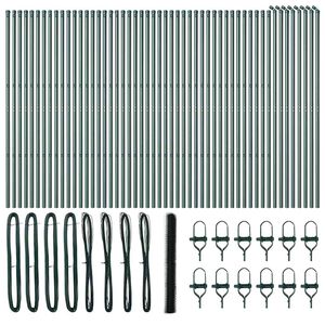 vidaXL Aiapost Roheline 100 x 1,5 m (36 mm v&otilde;rk) Terased ja PVC