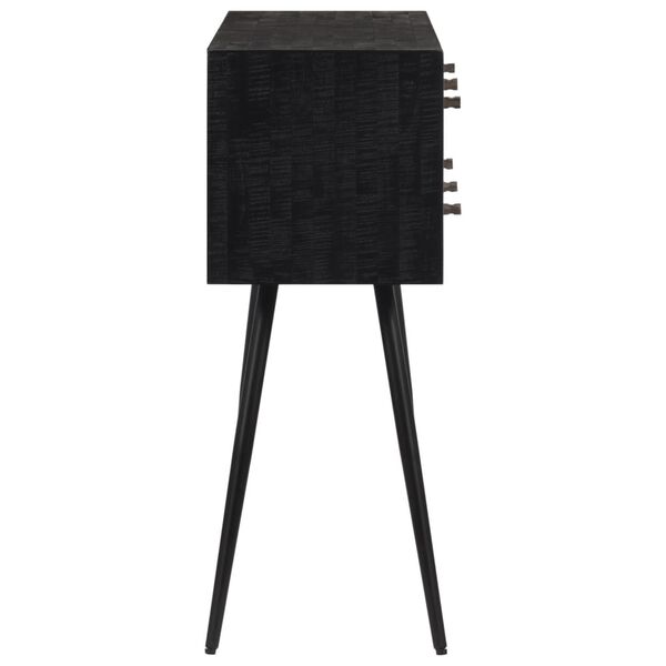 vidaXL sahtlitega konsoollaud, 116 x 30 x 76 cm, taastatud tiikpuu