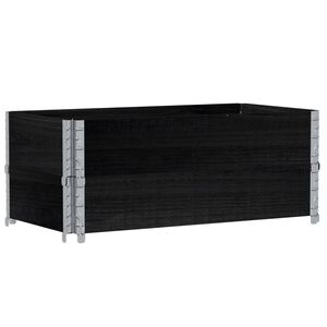 vidaXL aia taimekast, must, 100 x 50 cm, m&auml;nnipuit
