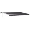 vidaXL Manuaalne varikatus LED-idega Valge, Hall, Antratsiit 4 &times; 3 m