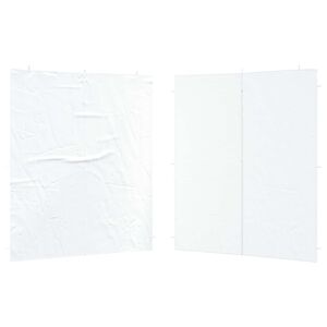 vidaXL Peotelgi k&uuml;lgtool 2 pcs Valge 200 x 195 cm PE ja teras