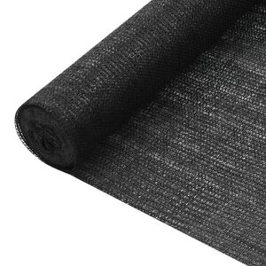 vidaXL privaatsusv&otilde;rk, must, 2 x 50 m, HDPE, 75 g/m&sup2;