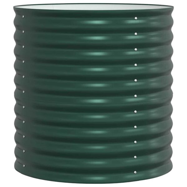 vidaXL Kõrgendatud aia taimelava Roheline 80 x 80 x 81 cm Teras