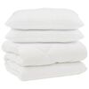vidaXL Tek padjadega padjaga 3 pcs Valge Mikrofiber ja allahindlused
