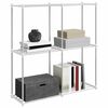 vidaXL Torushelf ladustamisega Valge 86 x 27 x 90 cm Alumiinium