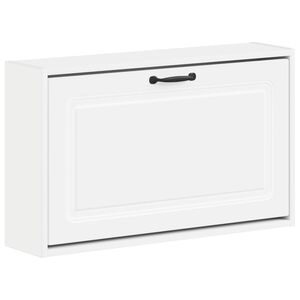 vidaXL Seinale kinnitatav jalan&otilde;ude kapp UTRECHT 71 x 17 x 43 cm Valge