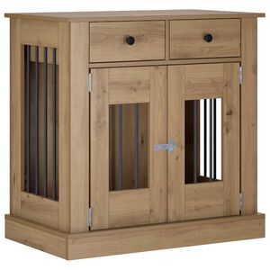 vidaXL Koera puuri m&ouml;&ouml;bel Artisan tamm 80 x 47,5 x 80 cm Tehispuit