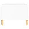vidaXL kohvilaud, k&otilde;rgl&auml;ikega valge, 90x50x36,5 cm, tehispuit