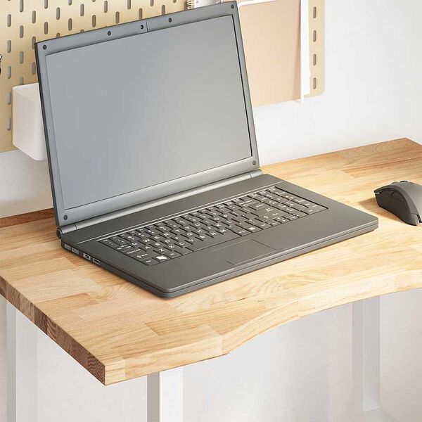 vidaXL lauaplaat töötlemata täispuidust tamm ristkülikukujuline