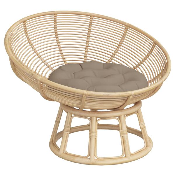 vidaXL &uuml;mmargune istmepadi, pruunikashall, &Oslash;60 x11 cm, oxford kangas