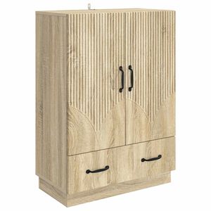 vidaXL K&otilde;ide sahtliga Sonoma tamm 66 x 34,5 x 92 cm Tehispuit
