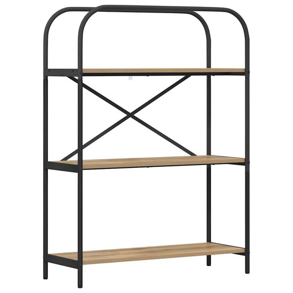 vidaXL Raamatukapp K&auml;sit&ouml;&ouml;puu 80 x 30 x 109 cm Tehispuit