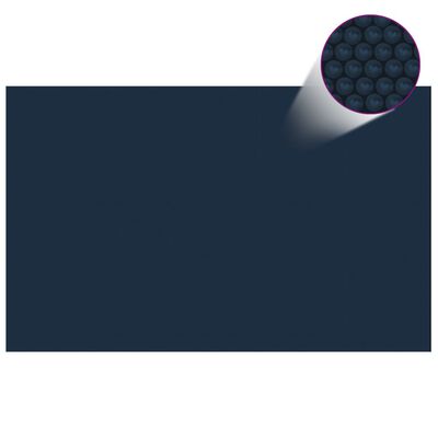 vidaXL ujuv PE ümmargune basseinikile, 800 x 500 cm, must ja sinine