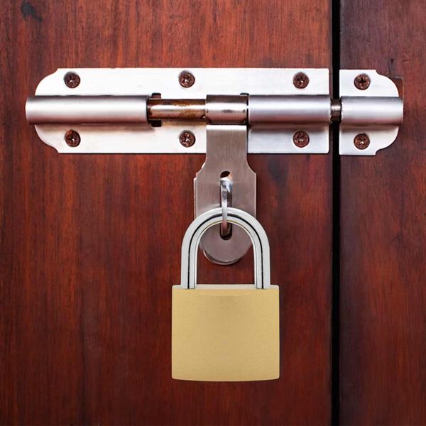 vidaXL U lukku koos v&otilde;tmetega 100 pcs Messing Raud