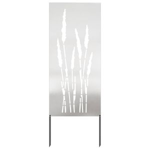 vidaXL Aia privaatsuse kate H&otilde;bedane 50 x 140 cm Roostevaba teras