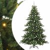 vidaXL Kunstlik kokkupandav j&otilde;ulupuu Roheline 240 cm PVC ja teras