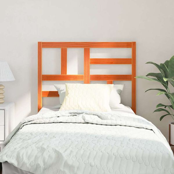 vidaXL Voodi Peatoe peaga Vahapruun 105,5 x 4 x 104 cm Tahke m&auml;nd