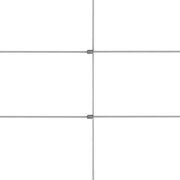 vidaXL piirdeaed, tsingitud teras, 50 x 1,5 m, h&otilde;bedane