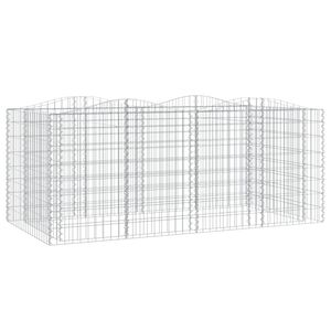 vidaXL kaarekujuline gabioon taimelava, 200x100x100 cm, tsingitud raud