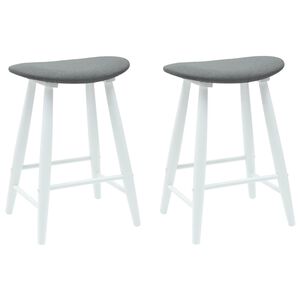 vidaXL S&ouml;&ouml;gitoa Toolid 2 pcs Valge 46 x 37 x 63 cm Paks Kautsukipuit