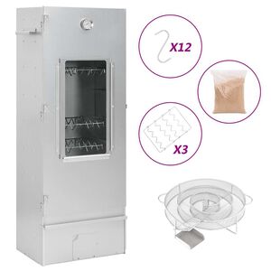 vidaXL BBQ suitsuahi koos k&uuml;lmsuitsu generaatoriga, tsingitud teras