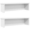 vidaXL k&ouml;&ouml;giriiulid virnastatavad 2 tk, valge, 50x15x16 cm
