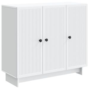 vidaXL K&otilde;ide Valge 89 x 34,5 x 80 cm Tehispuit
