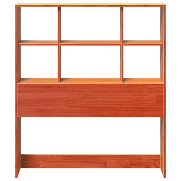 vidaXL hoiuruumiga voodipeats, vahapruun, 75 cm, männipuit