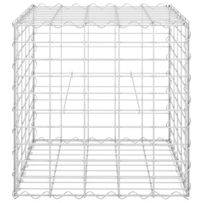 vidaXL kuubikukujuline gabioon-taimelava, teras 50 x 50 x 50 cm
