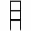 vidaXL raamaturiiul, virnastatav, must tamm, 30x30x80 cm, tehispuit
