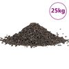 vidaXL basalt kivim, 25 kg, must, 5-8 mm
