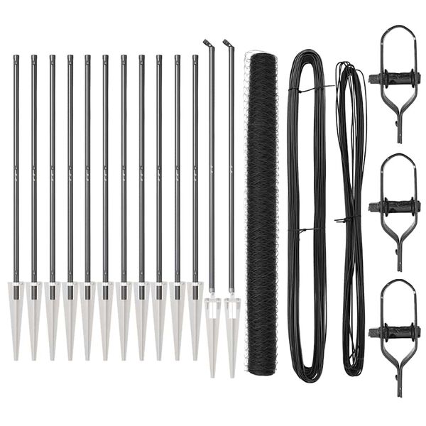 vidaXL Aiapost Hall 25 x 1,5 m (50 mm v&otilde;rgu) Teras