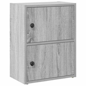 vidaXL raamatualus, hall Sonoma tamm, 40x24x52 cm, tehispuit
