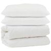 vidaXL Suletekk padjaga 3 pcs Valge Mikrofiiber