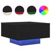 vidaXL Kohvilaud LED -ribatuledega Must tamm 55 x 55 x 31 cm Tehispuit