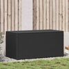 vidaXL aia hoiukast, polürotang, 100 x 50 x 50 cm, must