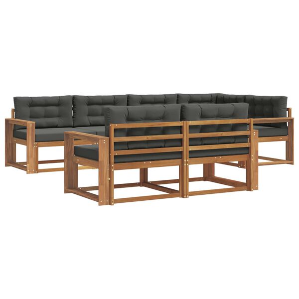 vidaXL V&auml;li diivanikomplekt padjaga 7 pcs Looduslik ja antriit