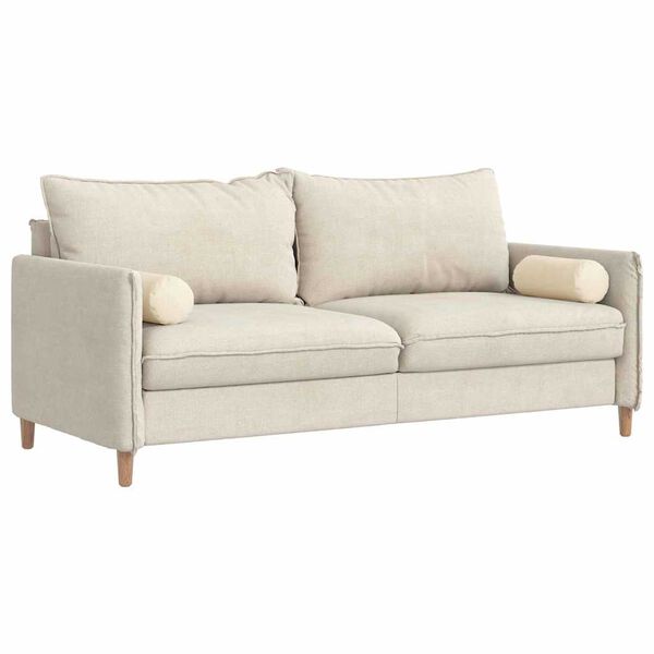 vidaXL Padjad 2 pcs cream &Oslash; 15 x 40 cm Korter kangas