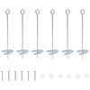 vidaXL Muldade ankurdus 6 pcs H&otilde;bedane &Oslash;10 x 40 cm