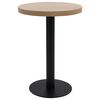 vidaXL bistroolaud, helepruun, 60 cm, MDF