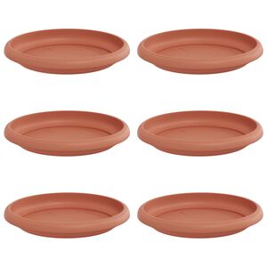 vidaXL Ringikujuline Lilletaldrik 6 pcs Kohviroosa &Oslash; 14 x 2 cm