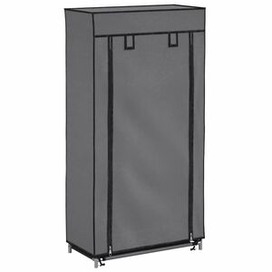 vidaXL kingakapp kattega, hall, 58 x 28 x 106 cm, kangas