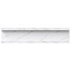 vidaXL Seinariiul riiuliga 4 pcs Valge Marmor 40 x 9 x 3 cm Tehispuit