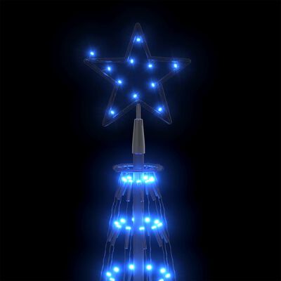 vidaXL koonusekujuline jõulupuu 752 sinist LEDi, 160x500 cm