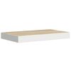 vidaXL seinariiulid, 2 tk, tamm ja valge, 50 x 23 x 3,8 cm MDF
