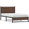 vidaXL Metallist voodiraam ilma madratsita Pruun tamm 100x190 cm