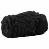 vidaXL Pleedi pleed Must 240 x 220 cm Fliis